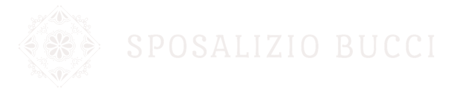 Logotipo Sposalizio Bucci con decorazione ornamentale